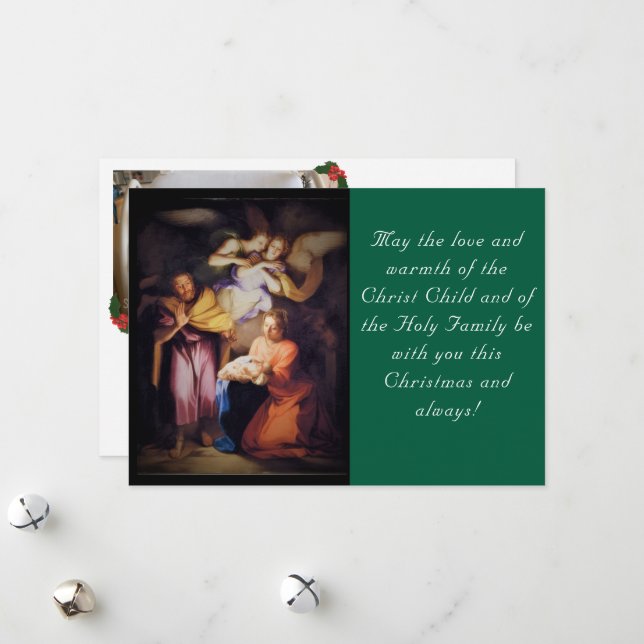 The Nativity Christmas Photo Holiday Card (Front/Back In Situ)