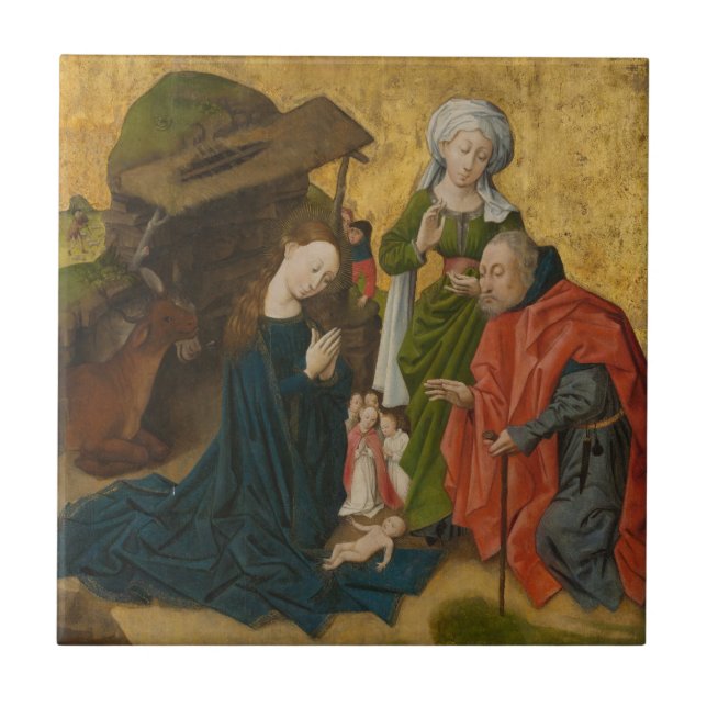The Nativity, circa 1460 Ceramic Tile (Front)