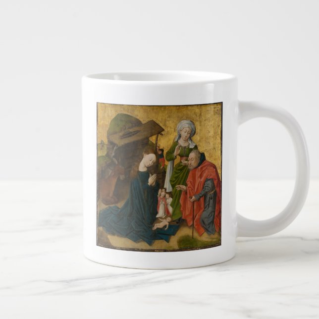 The Nativity, circa 1460 Large Coffee Mug (Right)