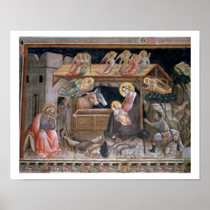 The Nativity, detail from The life of the Virgin a Poster
