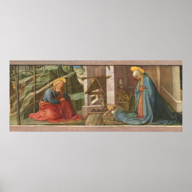 The Nativity - Filippino Lippi Fine Art Poster (Front)