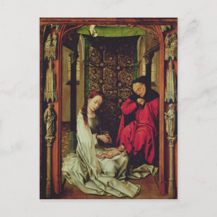 The Nativity, left wing of a triptych, c.1496 Postcard