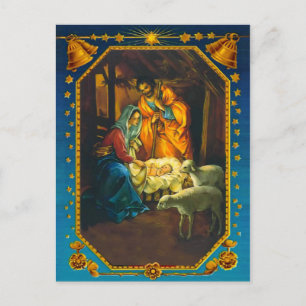The Nativity, Mary, Joseph and Baby Jesus Postcard