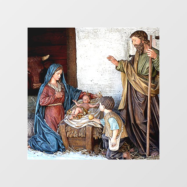 THE NATIVITY: MARY, JOSEPH, JESUS AND SHEPHERD BOY (Sheet)