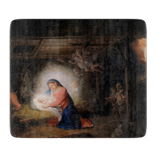 The Nativity of Christ (by Vladimir Borovikovsky) Cutting Board