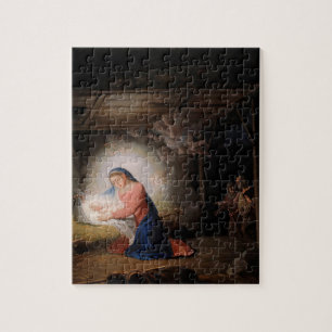 The Nativity of Christ (by Vladimir Borovikovsky) Jigsaw Puzzle