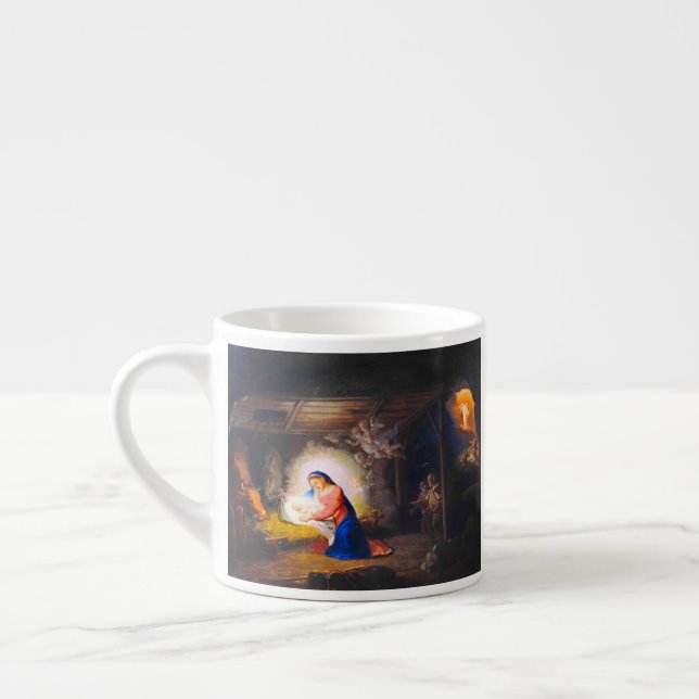 The Nativity of Christ Espresso Cup (Left)
