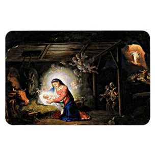 The Nativity of Christ, fine art painting Magnet