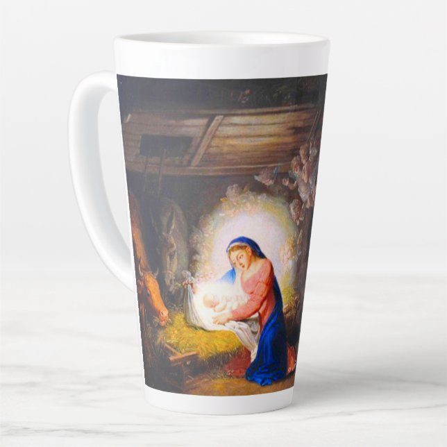 The Nativity of Christ Latte Mug (Left Angle)