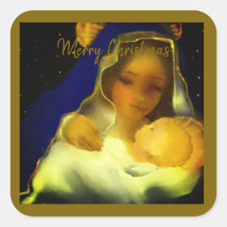 The Nativity Of Christ Square Sticker