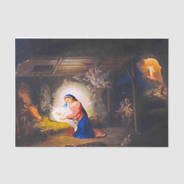 The Nativity of Christ Tissue Paper (Front)