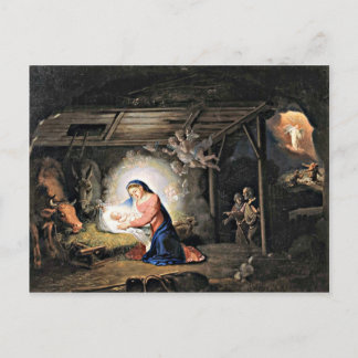 The Nativity of Christ - Vladimir Borovikovsky Postcard