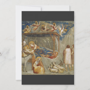 The Nativity of Jesus Christ by Giotto  Invitation