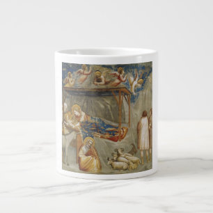The Nativity of Jesus Christ by Giotto Large Coffee Mug