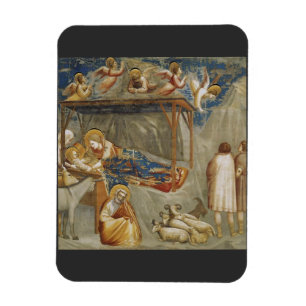 The Nativity of Jesus Christ by Giotto  Magnet