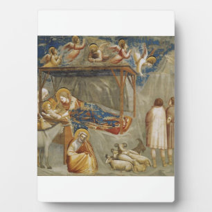 The Nativity of Jesus Christ by Giotto  Plaque