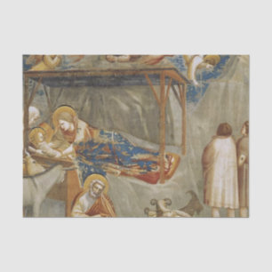 The Nativity of Jesus Christ by Giotto  Tissue Paper