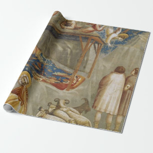 The Nativity of Jesus Christ by Giotto  Wrapping Paper