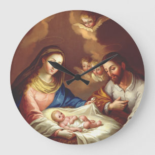 The Nativity of Jesus Christ  Large Clock