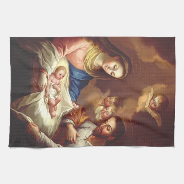 The Nativity of Jesus Christ  Tea Towel (Horizontal)