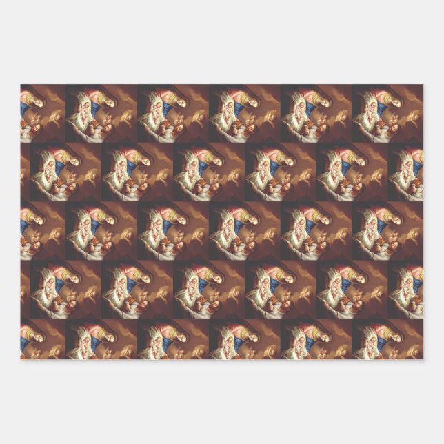 The Nativity of Jesus Christ  Wrapping Paper Sheet (Front)