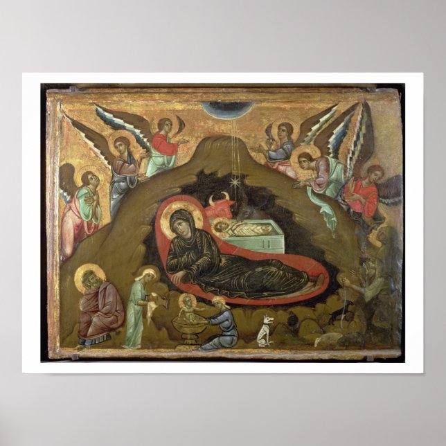 The Nativity, (oil on panel) Poster (Front)