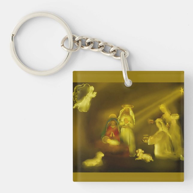 The Nativity Scene Key Ring (Front)