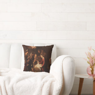 The Nativity Shepherds 1668 Cushion