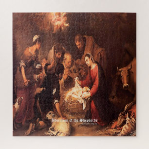 The Nativity Shepherds 1668 Scripture Jigsaw Puzzle