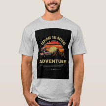 The nature adventure off-road camp.. men's t-shirt