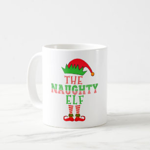 The Naughty Elf Family Matching Christmas Pajama Coffee Mug