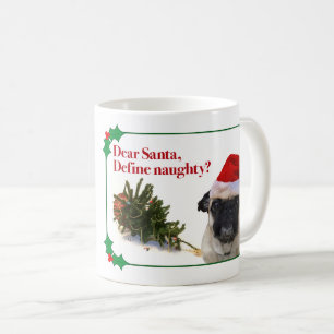 The Naughty Pug Holiday Mug