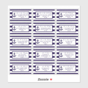 The Nautical Anchor Navy Stripe Wedding Collection