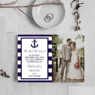 The Nautical Anchor Navy Stripe Wedding Collection Announcement