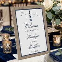 The Nautical Lighthouse Burlap Wedding Collection