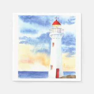 The Nautical Lighthouse Mountains Napkin