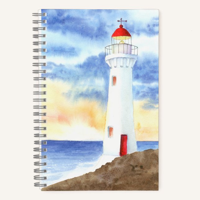 The Nautical Lighthouse Mountains Notebook (Front)