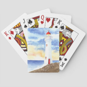 The Nautical Lighthouse Mountains Playing Cards