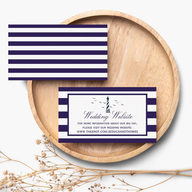 The Nautical Lighthouse Wedding Collection Enclosure Card (Creator Uploaded)