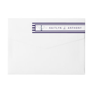 The Nautical Lighthouse Wedding Collection Wrap Around Label