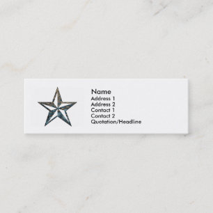 the Nautical Star Mini Business Card