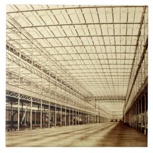 The Nave at Crystal Palace, Hyde Park, March 1852 Ceramic Tile
