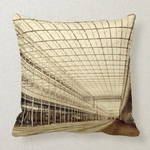 The Nave at Crystal Palace, Hyde Park, March 1852 Cushion