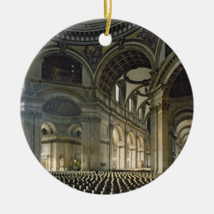 The Nave of St. Paul's Cathedral (photo) Ceramic Ornament
