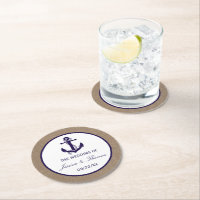 The Navy Anchor On Burlap Beach Wedding Collection