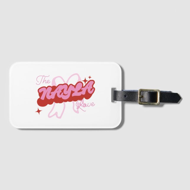 The NAYLA Love Luggage Tag (Front Horizontal)