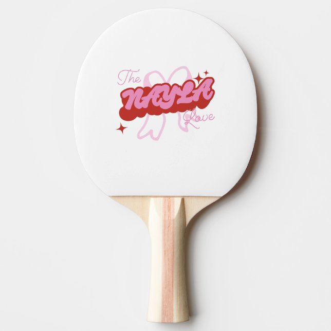 The NAYLA Love Ping Pong Paddle (Front)