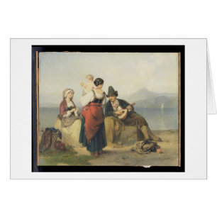 The Neapolitan Family, 1865 (oil on panel)