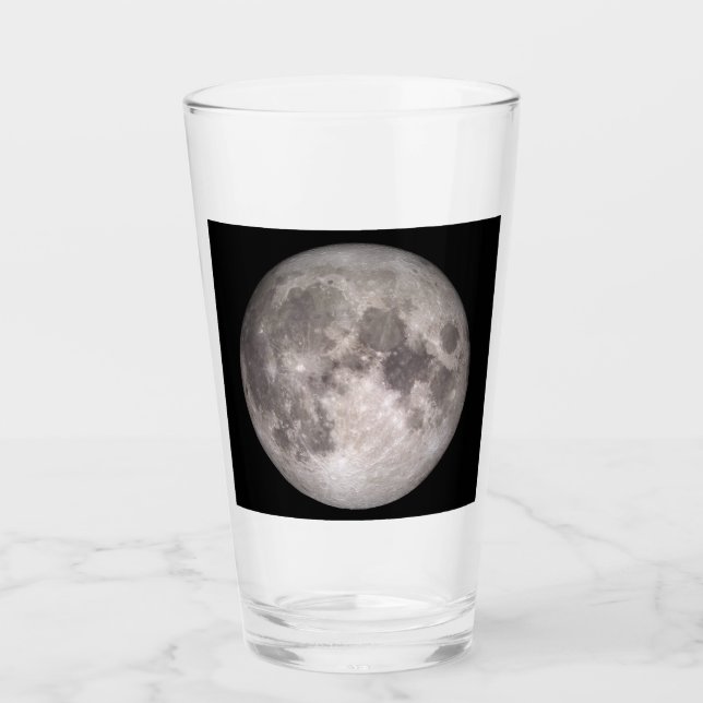 The Near Side of the Moon (Lunar Landscape) Glass (Front)