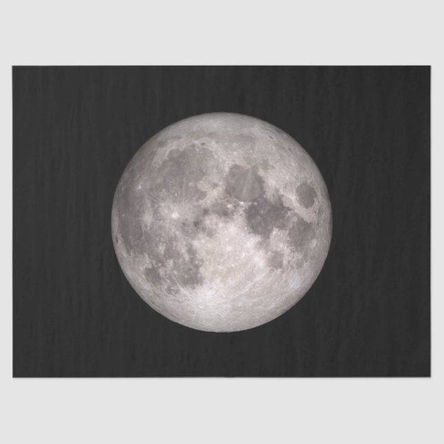 The Near Side of the Moon (Lunar Landscape) Tissue Paper (Front)